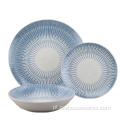 Wholesale luxo placa de cerâmica porcelana pratos de louça